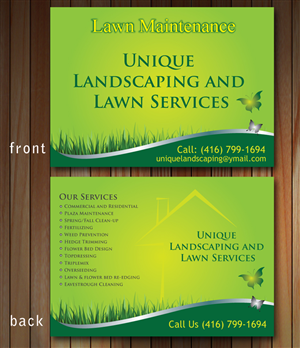 Flyer Design by Sbss for Unique Landscaping and Lawn Services | Design: #1601938