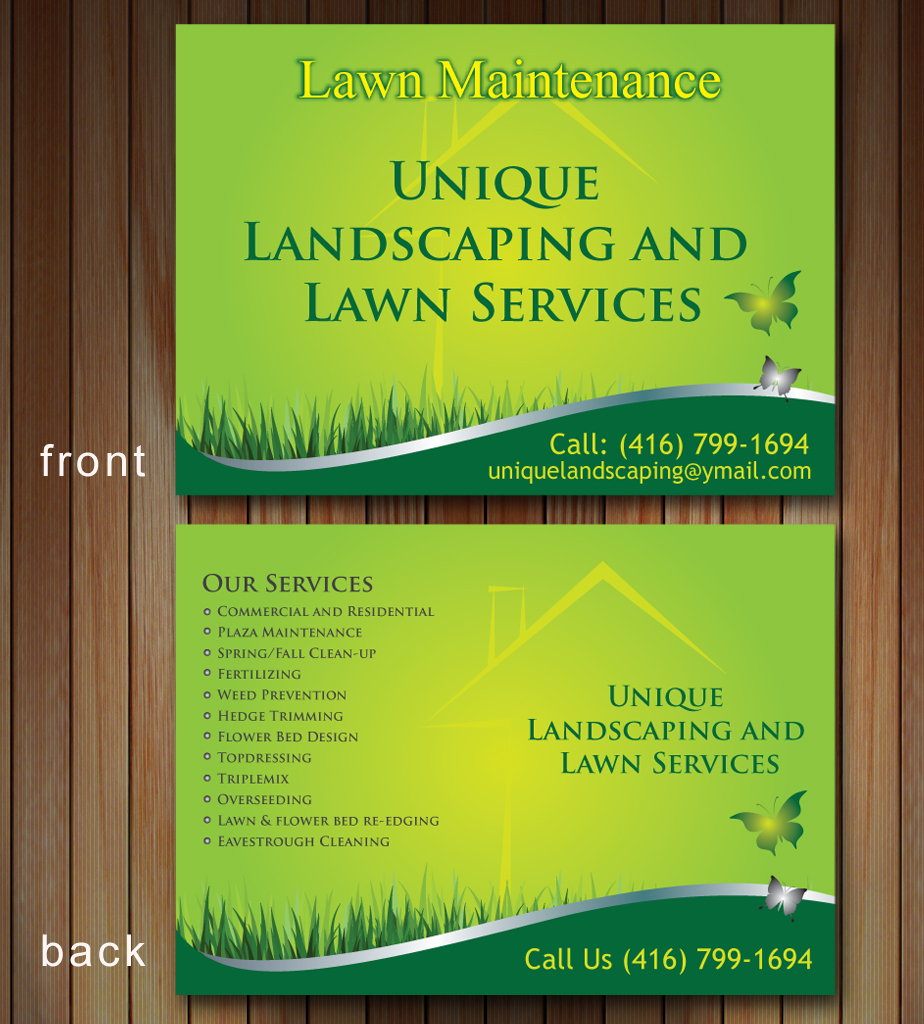 Flyer Design by Sbss for Unique Landscaping and Lawn Services | Design #1608553