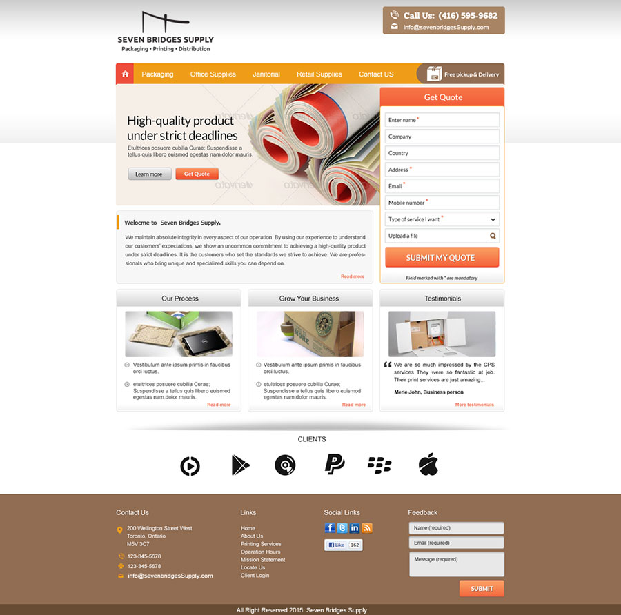 Web Design by saroshdurrani for this project | Design #5895950