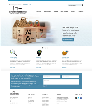 Web Design par saroshdurrani pour ce projet | Design : #5897198