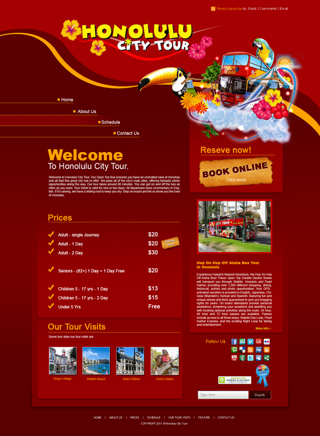 Web Design by AriefK for iBooking.com | Design #317839