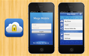 Icon and Artwork for Cloud Storage iPhone Application | App-Design von Tildinaz
