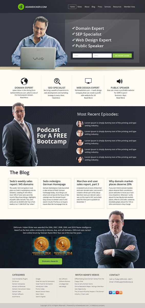 Web Design by Kuldeepak for Webcorp - DNF | Design #5928242
