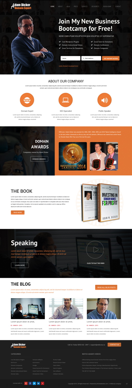 Web Design by pb for Webcorp - DNF | Design #5907778