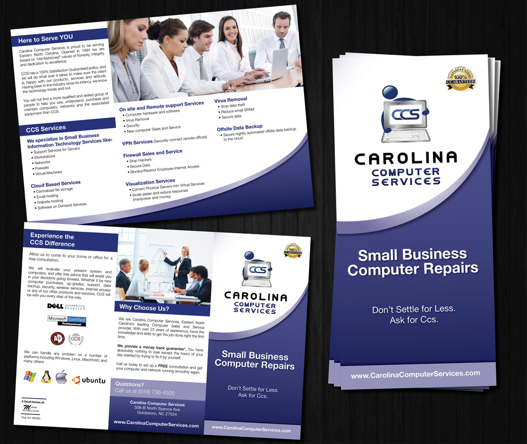 Flyer Design by Adam Bruce for Carolina Computer Services | Design #1630547