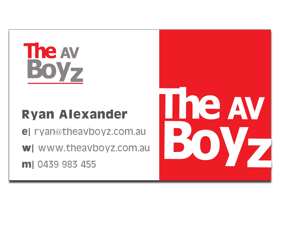 Diseño de Tarjeta de Presentación por elviavillalta para The AV Boyz | Diseño #1596511