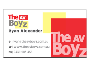 Business Card Design by elviavillalta for The AV Boyz | Design: #1596516