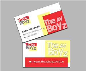 Business Card Design by elviavillalta for The AV Boyz | Design: #1596564