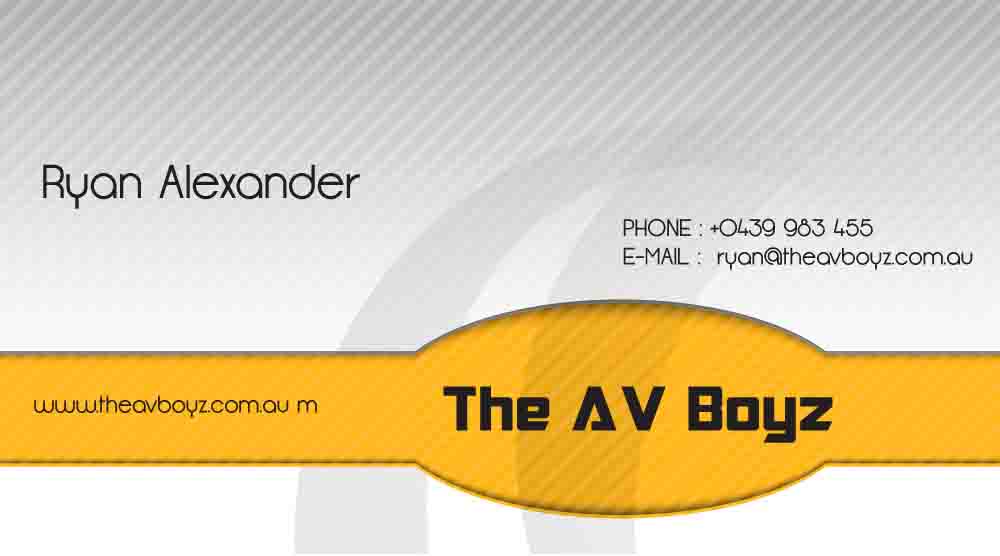 Business Card Design by mostafa for The AV Boyz | Design #1593543