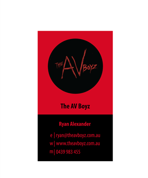 Business Card Design by Graphidyliik for The AV Boyz | Design: #1606911