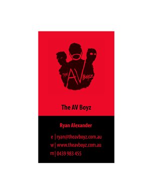Business Card Design by Graphidyliik for The AV Boyz | Design: #1606917