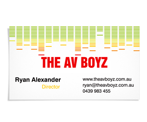 Business Card Design by granditercogitatum for The AV Boyz | Design: #1599605