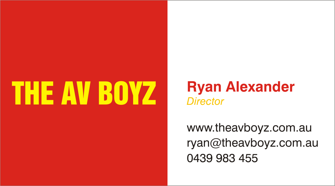 Business Card Design by granditercogitatum for The AV Boyz | Design #1599619