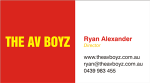 Business Card Design by granditercogitatum for The AV Boyz | Design: #1599619