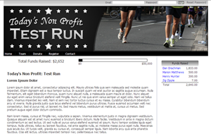 Website banner for a mock team fundraising event. | Banner Ad Design by Levardos
