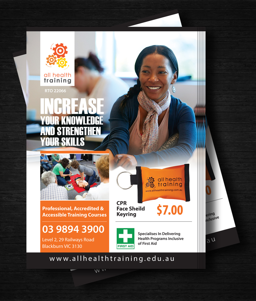 Flyer Design by uk for All Health Training | Design #5920833