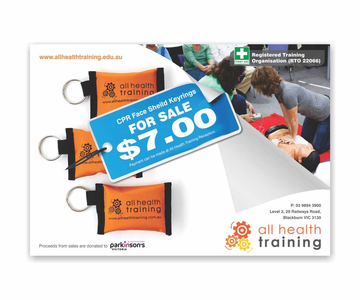 Flyer Design by Cut and Glue for All Health Training | Design #5918899