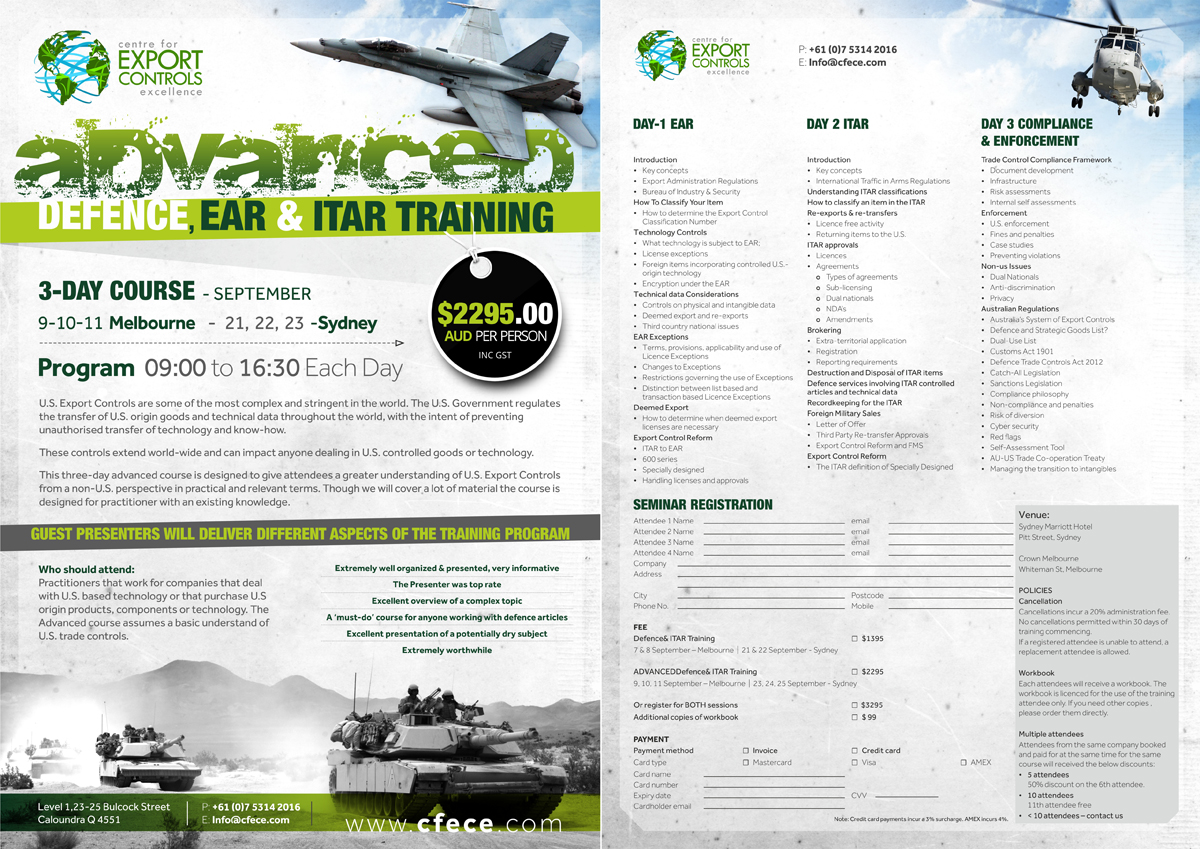 Flyer Design by Theziners for Centre for Export Controls Excellence | Design: #5917808