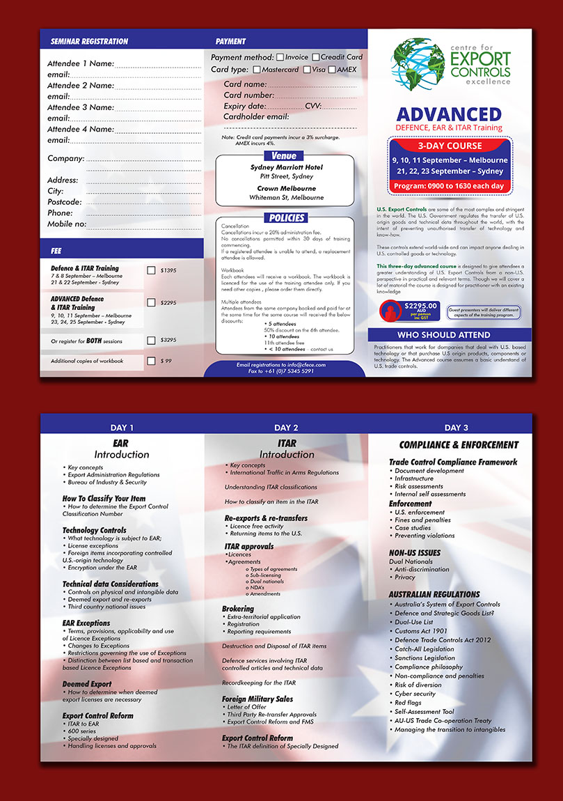 Diseño de Flyer por Ushan sampath para Centre for Export Controls Excellence | Diseño #5891696