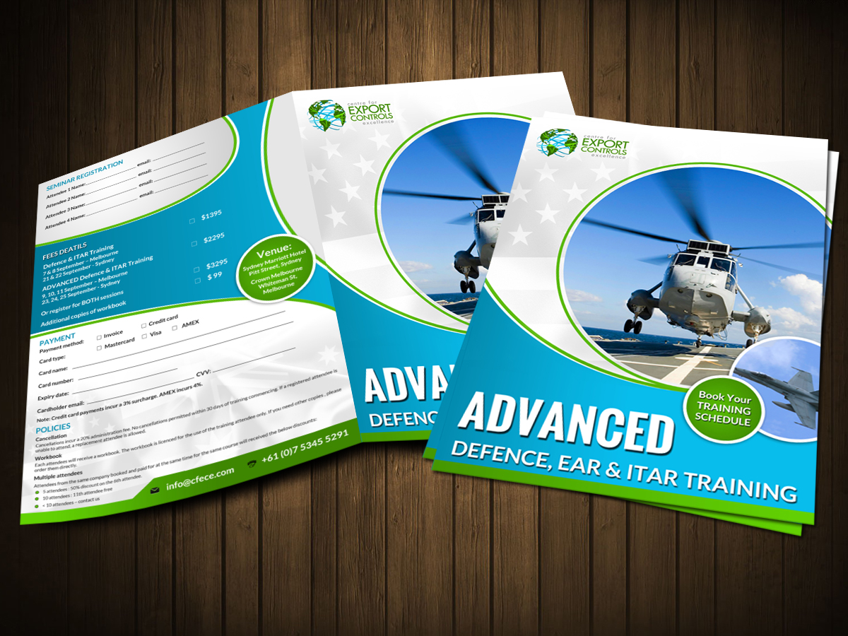 Diseño de Flyer por ESolz Technologies para Centre for Export Controls Excellence | Diseño #5892024