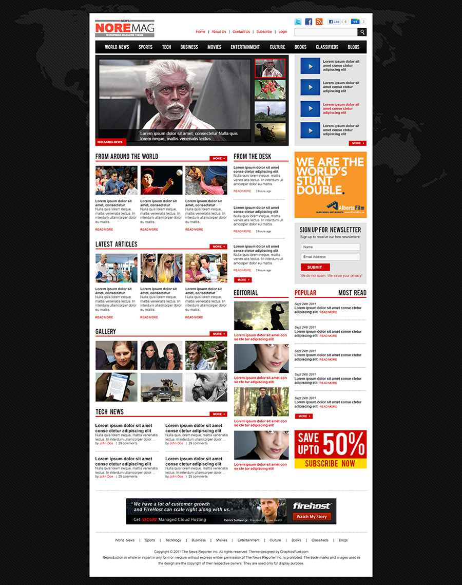 Wordpress Design by nextconcept for ThemeCountry | Design #5981569