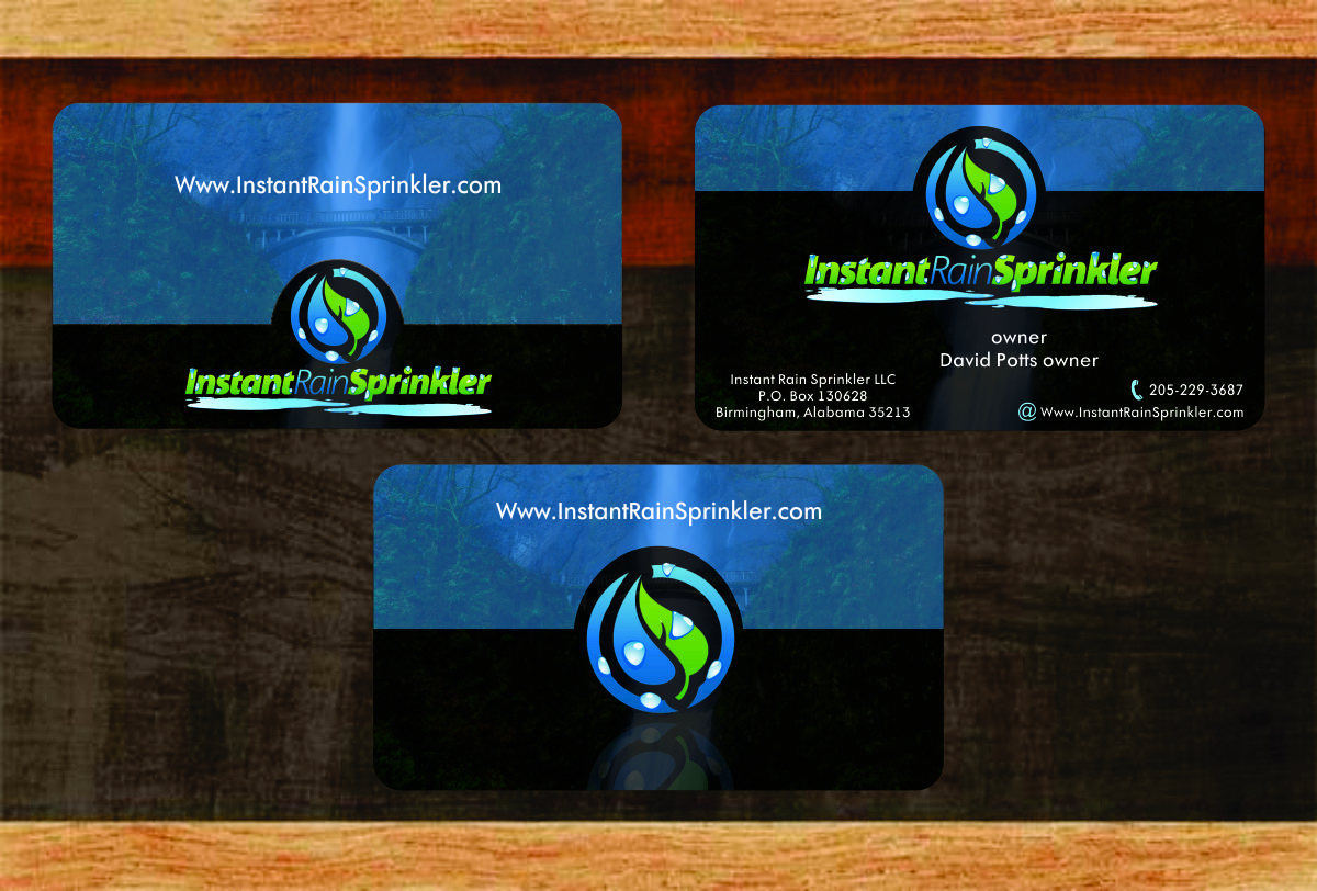 Business Card Design by Timely Art & Design for Instant Rain Sprinkler LLC | Design #1959980