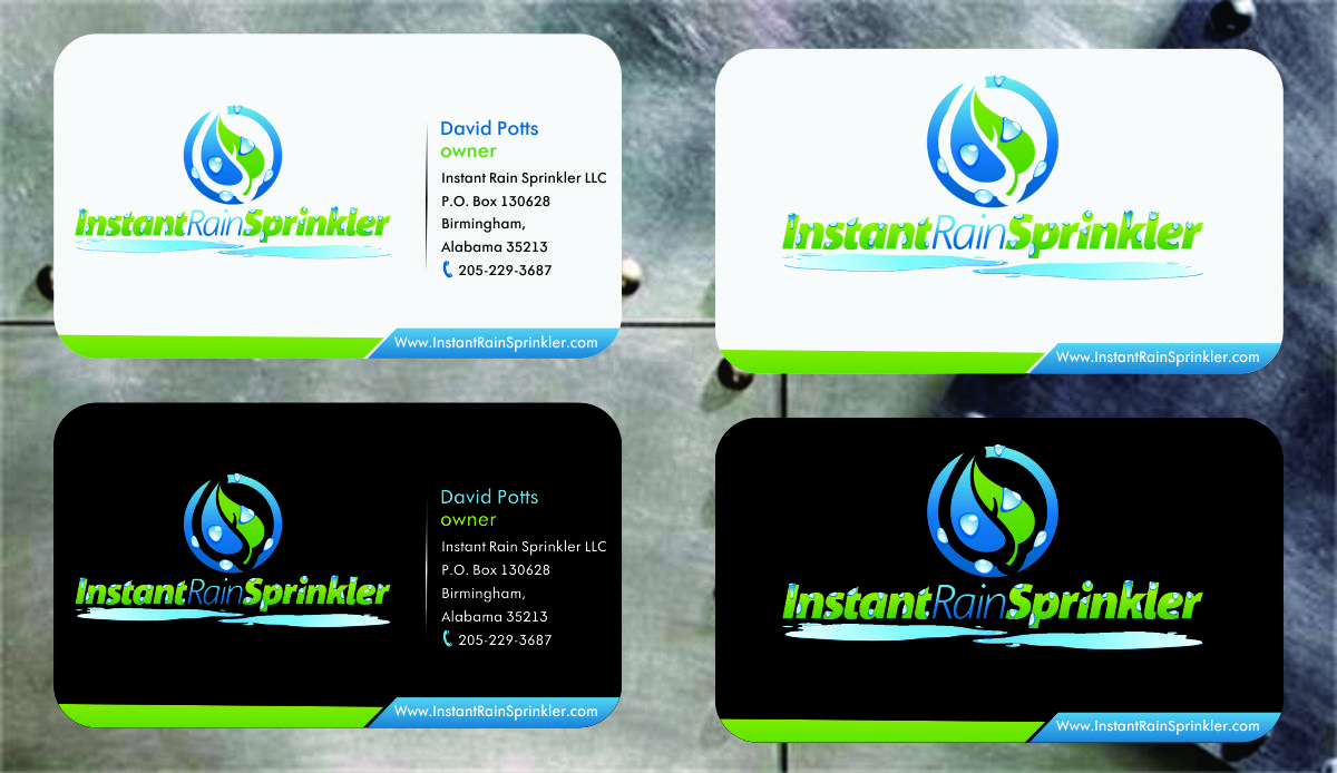 Business Card Design by Timely Art & Design for Instant Rain Sprinkler LLC | Design #1960118