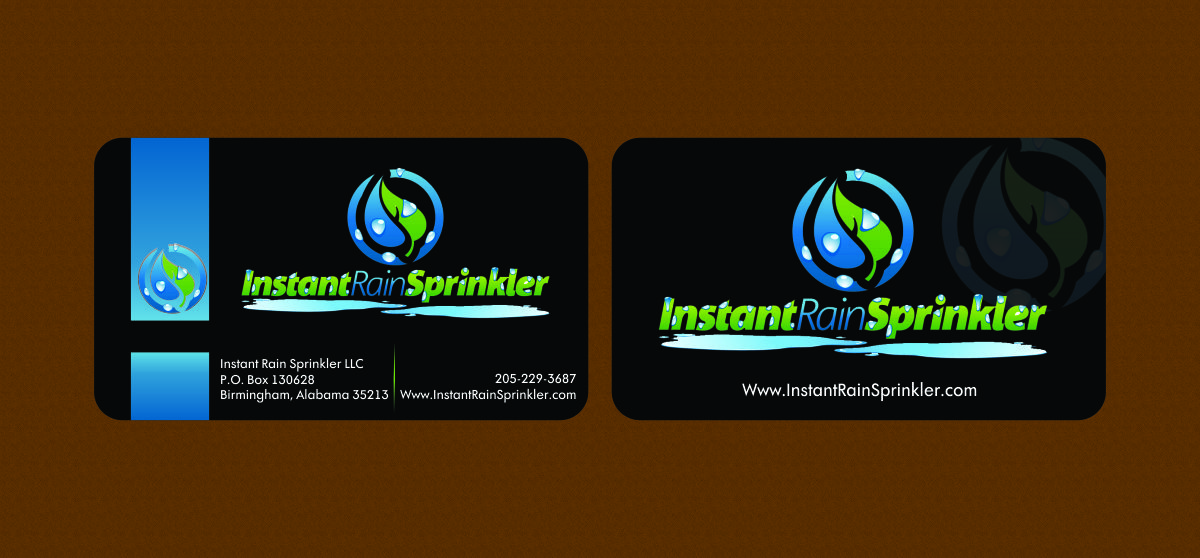 Business Card Design by Timely Art & Design for Instant Rain Sprinkler LLC | Design #1961913