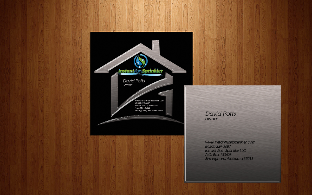 Business Card Design by garland for Instant Rain Sprinkler LLC | Design #1978242