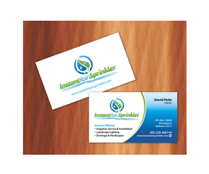 Business Card Design by raydesign for Instant Rain Sprinkler LLC | Design: #1959229