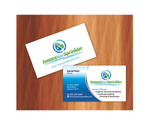 Business Card Design by raydesign for Instant Rain Sprinkler LLC | Design: #1959244