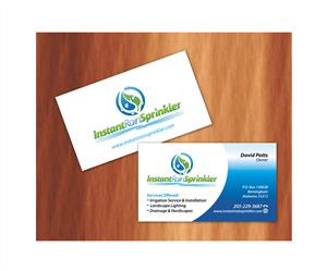 Business Card Design by raydesign for Instant Rain Sprinkler LLC | Design: #1959289
