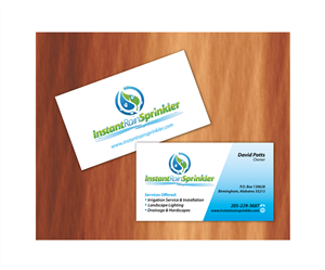 Business Card Design by raydesign for Instant Rain Sprinkler LLC | Design: #1959302