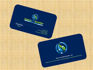 Business Card Design by sgarchdesign for Instant Rain Sprinkler LLC | Design: #1990223