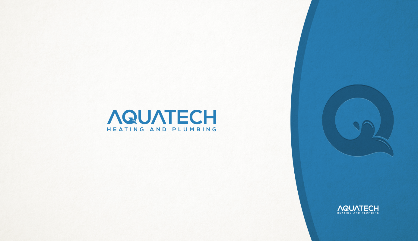 Logo Design by J. Ivan for Aquatech Heating and Plumbing | Design #5964561