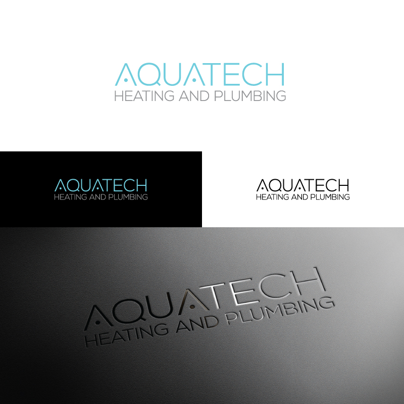 Logo Design by The RANFOUR Project for Aquatech Heating and Plumbing | Design #5921596