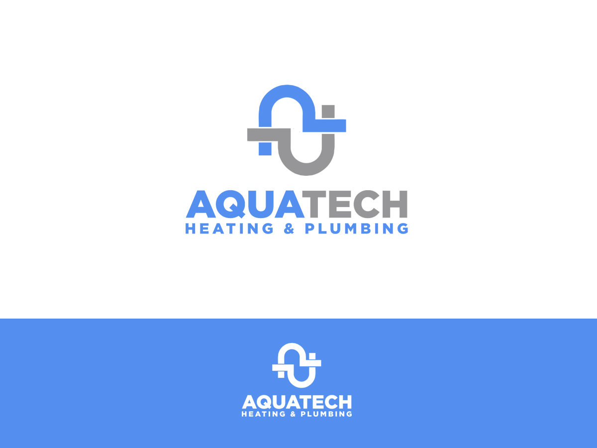 Logo Design by rugbyjerseys for Aquatech Heating and Plumbing | Design #5968577