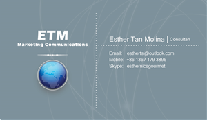 Business Card Design by ShinYavi for ETM MarCom | Design: #5906199