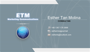 Business Card Design by ShinYavi for ETM MarCom | Design: #5921119