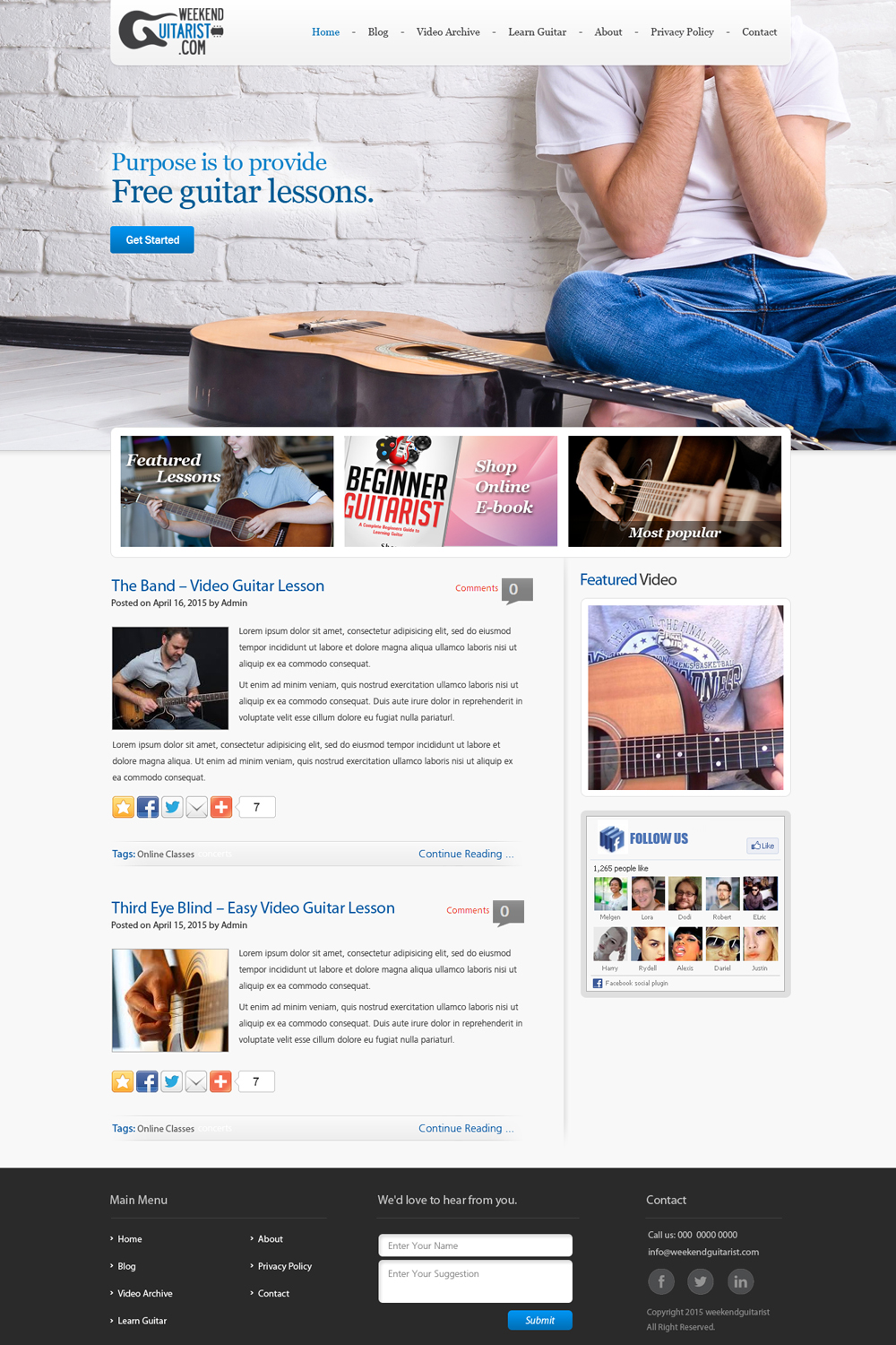 Wordpress Design by Shashka designs for this project | Design #5975680