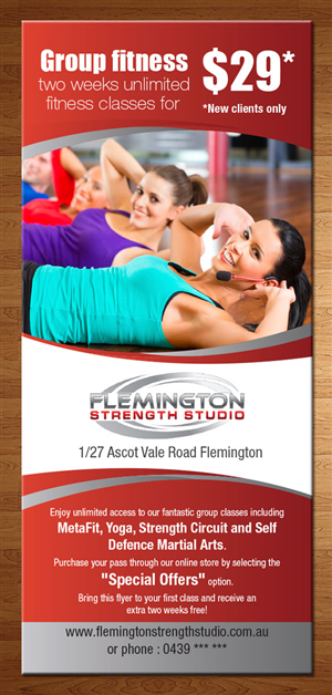 Design de Flyer par theblueart pour Flemington Strength Studio | Design : #5905831