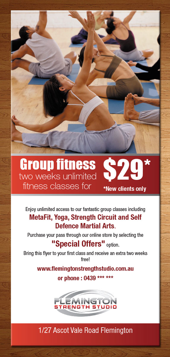 Flyer Design by theblueart for Flemington Strength Studio | Design #5905835