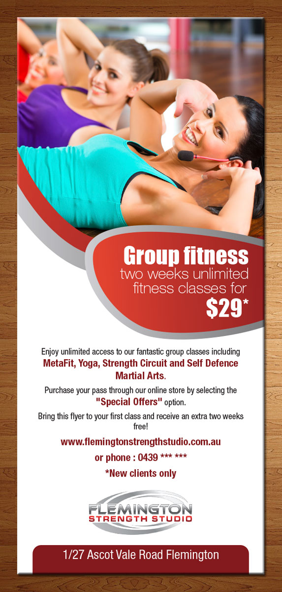 Flyer Design by theblueart for Flemington Strength Studio | Design #5905839