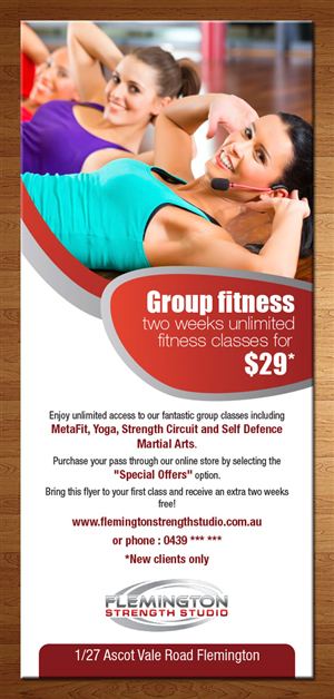 Flyer Design by theblueart for Flemington Strength Studio | Design #5905839