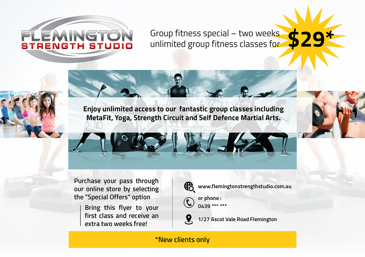 Design de Flyer par dongkrak studio pour Flemington Strength Studio | Design #5908583