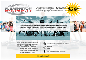 Design de Flyer par dongkrak studio pour Flemington Strength Studio | Design : #5908583
