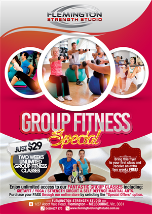 Flyer Design by nextconcept for Flemington Strength Studio | Design #5911296