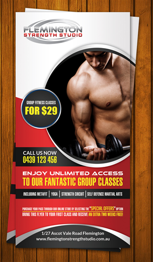Flyer Design by debdesign for Flemington Strength Studio | Design #5921611