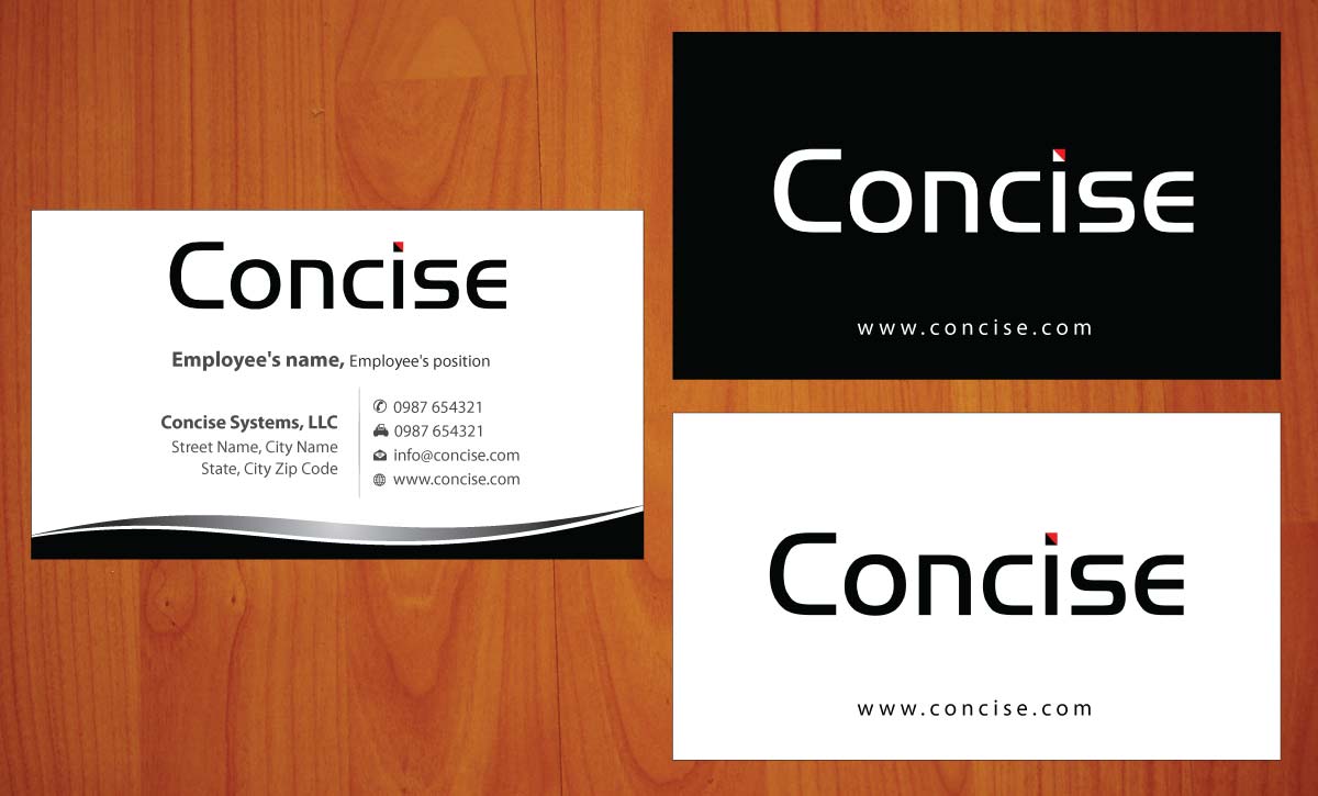 Business Card Design by Sbss for Concise Systems, LLC | Design #1598554