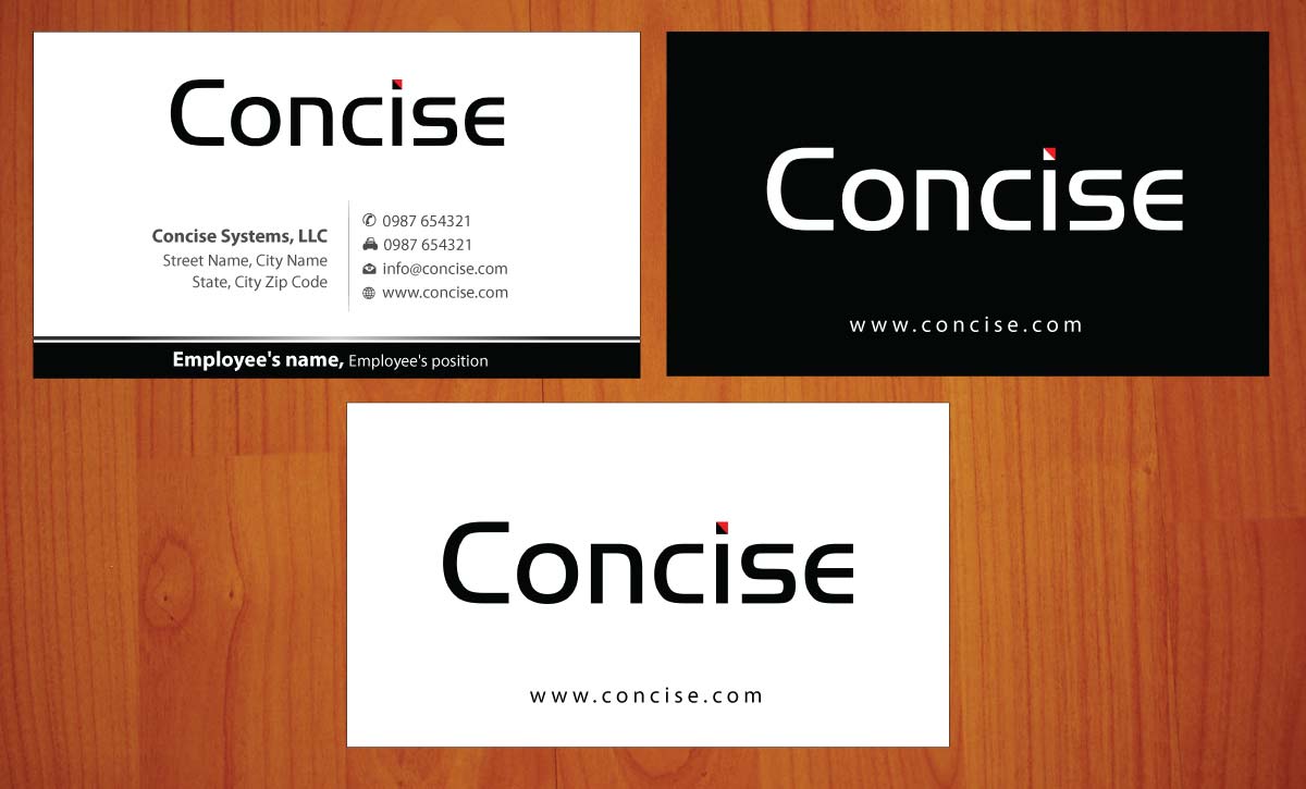 Business Card Design by Sbss for Concise Systems, LLC | Design #1598555
